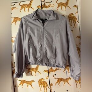 Forever 21 Light Gray Zip-Up Jacket